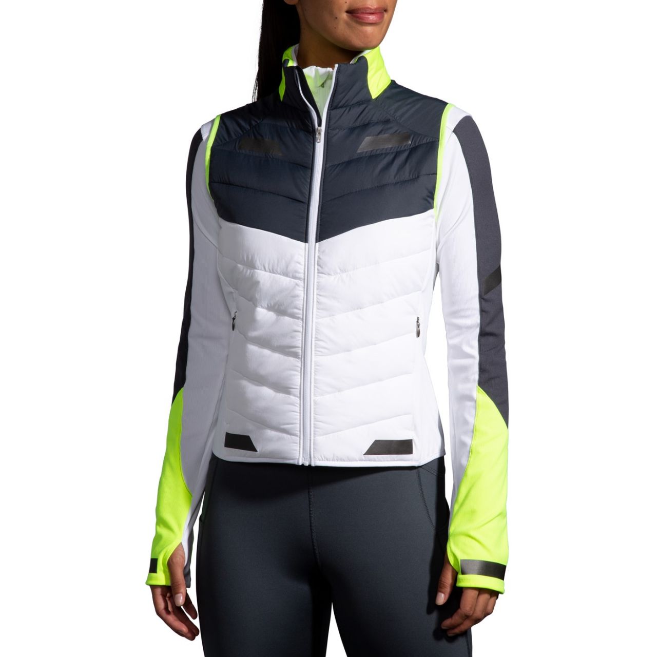 BROOKS RUN VISIBLE INSULATED VEST Veste running visible