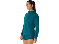 ASICS  ACCELERATE WATERPROOF 2.0 JACKET VELVET PINE Veste Running femme pas cher