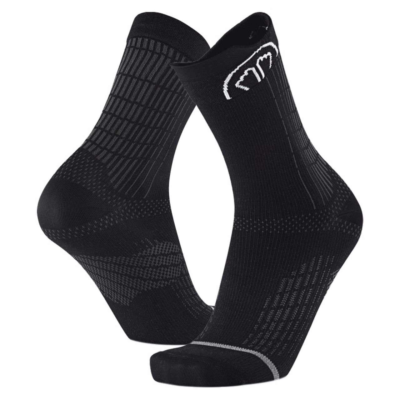 SIDAS CHAUSSETTES RUN ANATOMIC CREW black Chaussettes de running