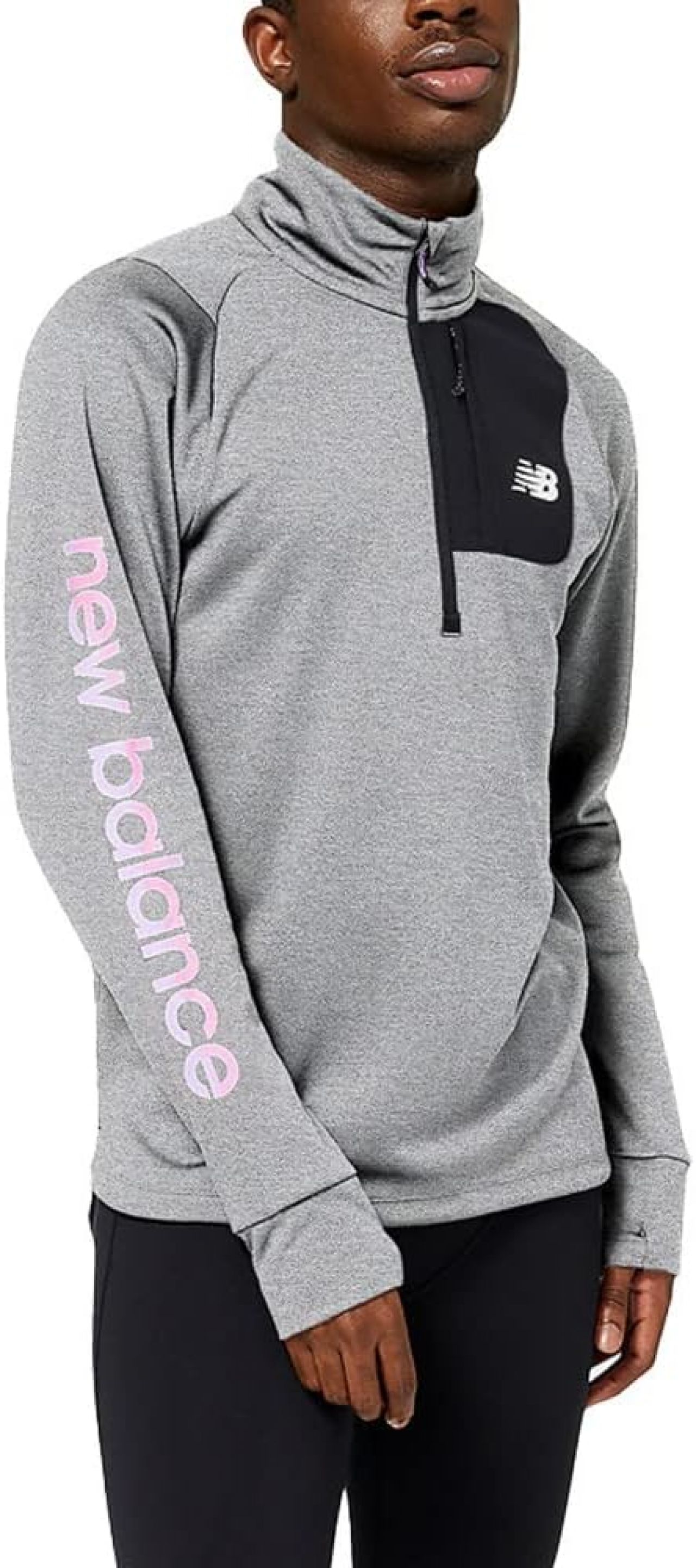 NEW BALANCE AT HALF ZIP BK Seconde couche homme