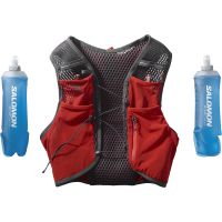 SALOMON ACTIVE SKIN 4 SET FIERY RED Sac à dos trail pas cher