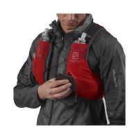 SALOMON ACTIVE SKIN 4 SET FIERY RED Sac à dos trail pas cher