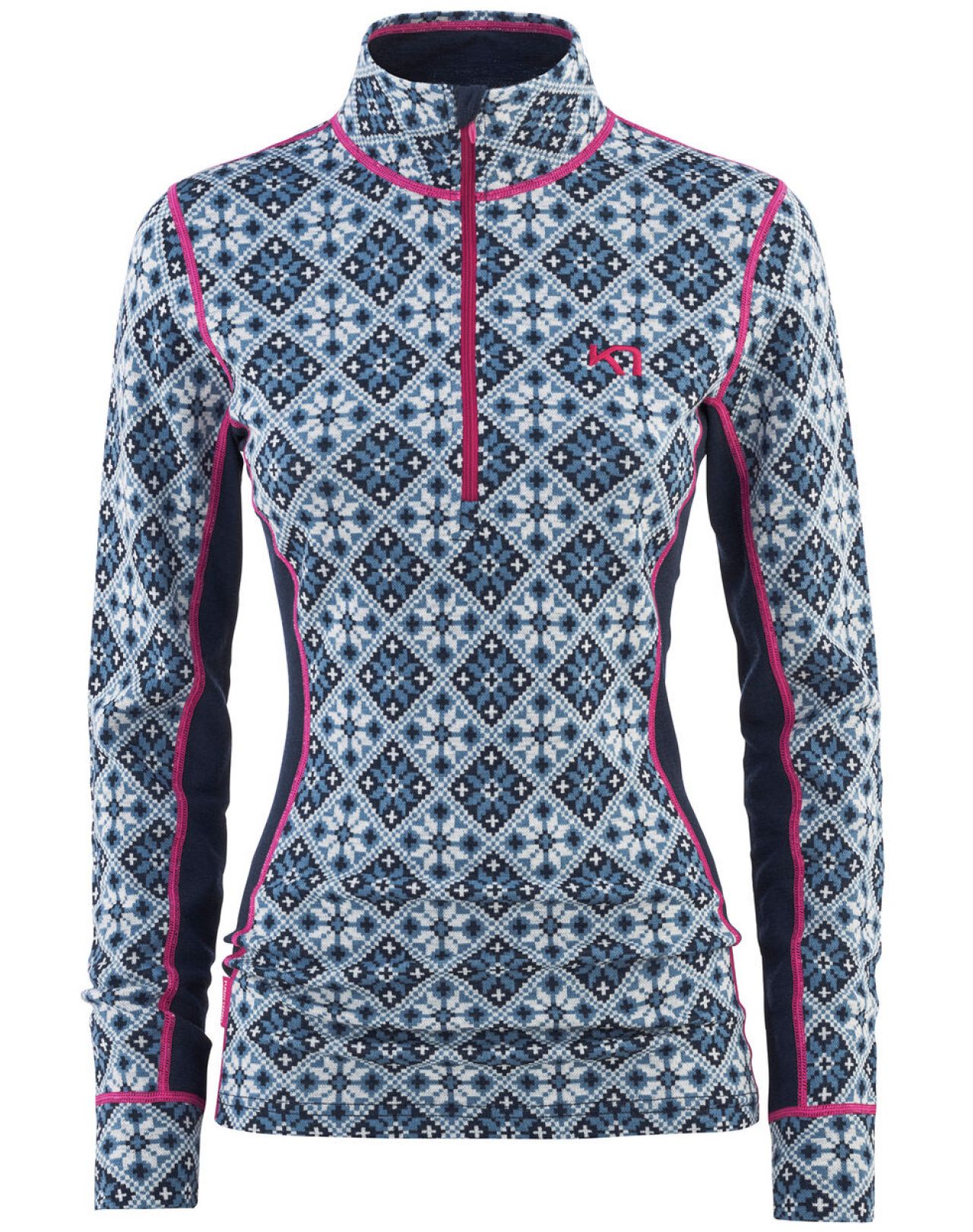 KARI TRAA ROSE  H/Z ROYAL Sous vetement technique en laine merinos