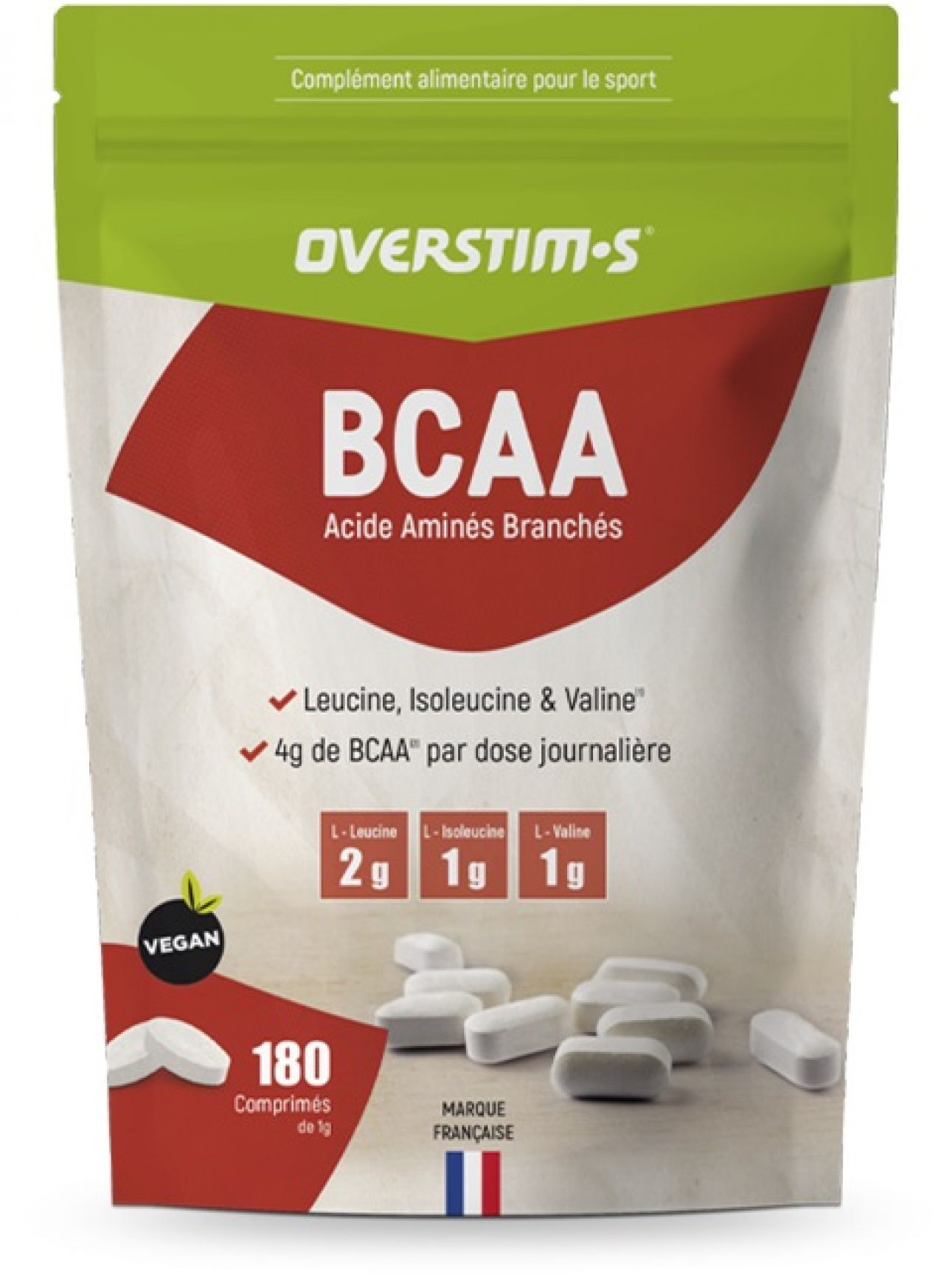 OVERSTIMS BCAA 180 COMPRIMES