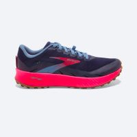 BROOKS CATAMOUNT DEEP COBALT ET ROSE Chaussures de trail pas cher