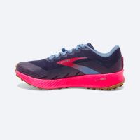 BROOKS CATAMOUNT DEEP COBALT ET ROSE Chaussures de trail pas cher