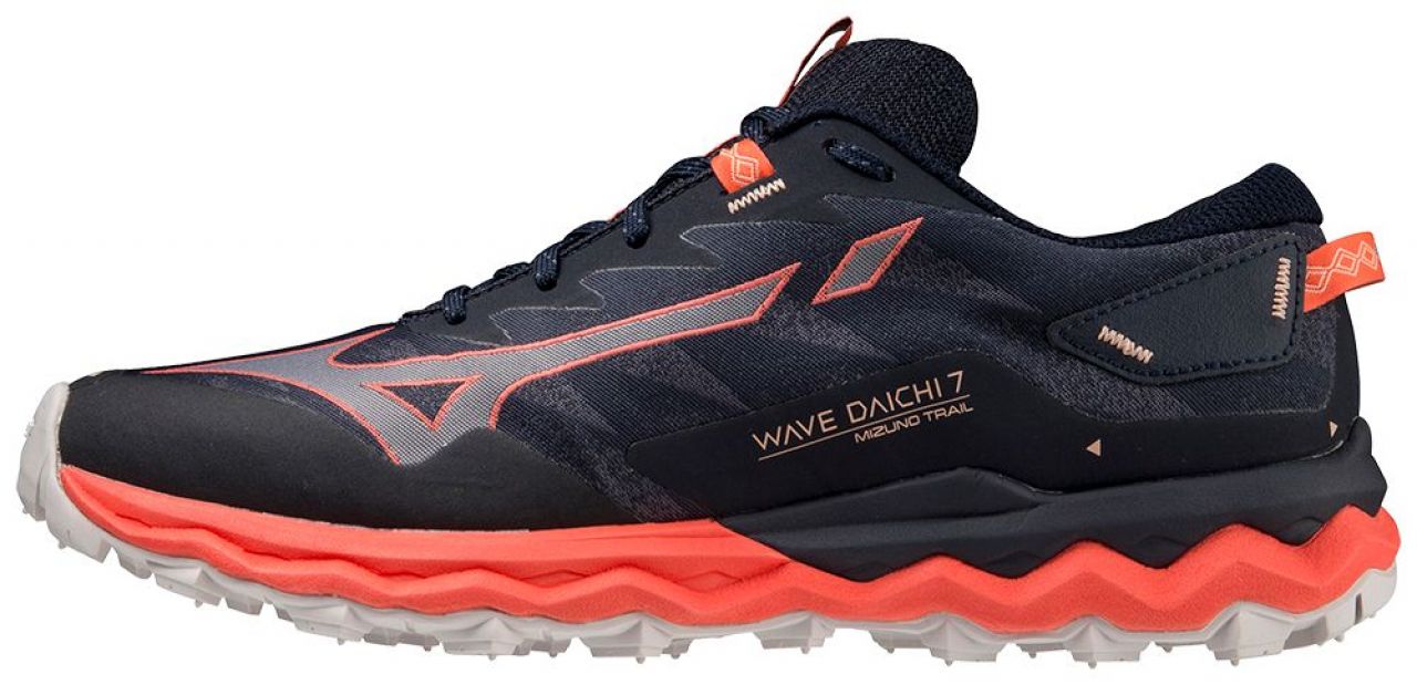 MIZUNO WAVE DAICHI 7 NIGHT SKY ET RED Chaussures de trail
