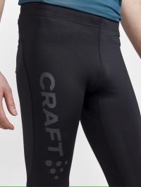 CRAFT CORE ESSENCE TIGHTS M BLACK LOGO Collant de running pas cher