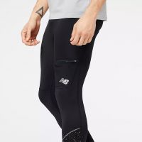 NEW BALANCE IMPACT REFLECTIVE RUN HEAT TIGHT NOIR Collant de running pas cher