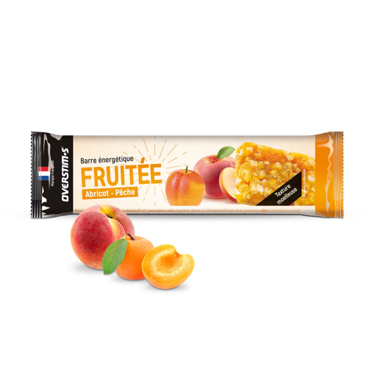 OVERSTIMS BARRES FRUITEES ABRICOT PECHE Barres energetiques
