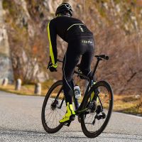 ZERO RH HIGH VISIBILITY PRO BIBTIGHT NOIR ET JAUNE FLUO  Collant long cyclisme pas cher