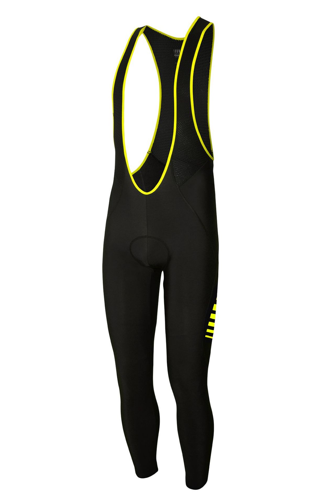 ZERO RH WINTER BIBTIGHT NOIR ET JAUNE FLUO  Collant long cyclisme