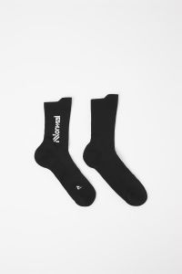 NNORMAL RUNNING MERINO SOCKS BLACK Chaussettes de running