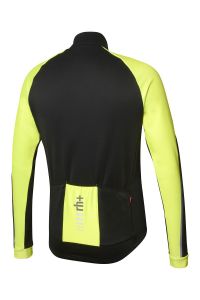 ZERO RH CODE II JERSEY NOIR ET JAUNE FLUO  Maillot de cyclisme pas cher