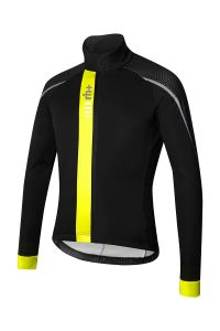 ZERO RH CODE II JACKET NOIR ET JAUNE FLUO Maillot de cyclisme