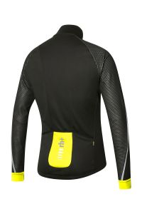 ZERO RH CODE II JACKET NOIR ET JAUNE FLUO Maillot de cyclisme pas cher