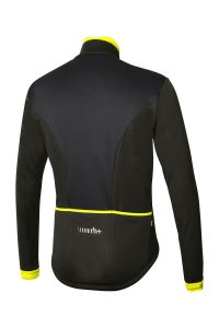 ZERO RH LOGO II JACKET NOIRE ET JAUNE FLUO Veste de cyclisme pas cher