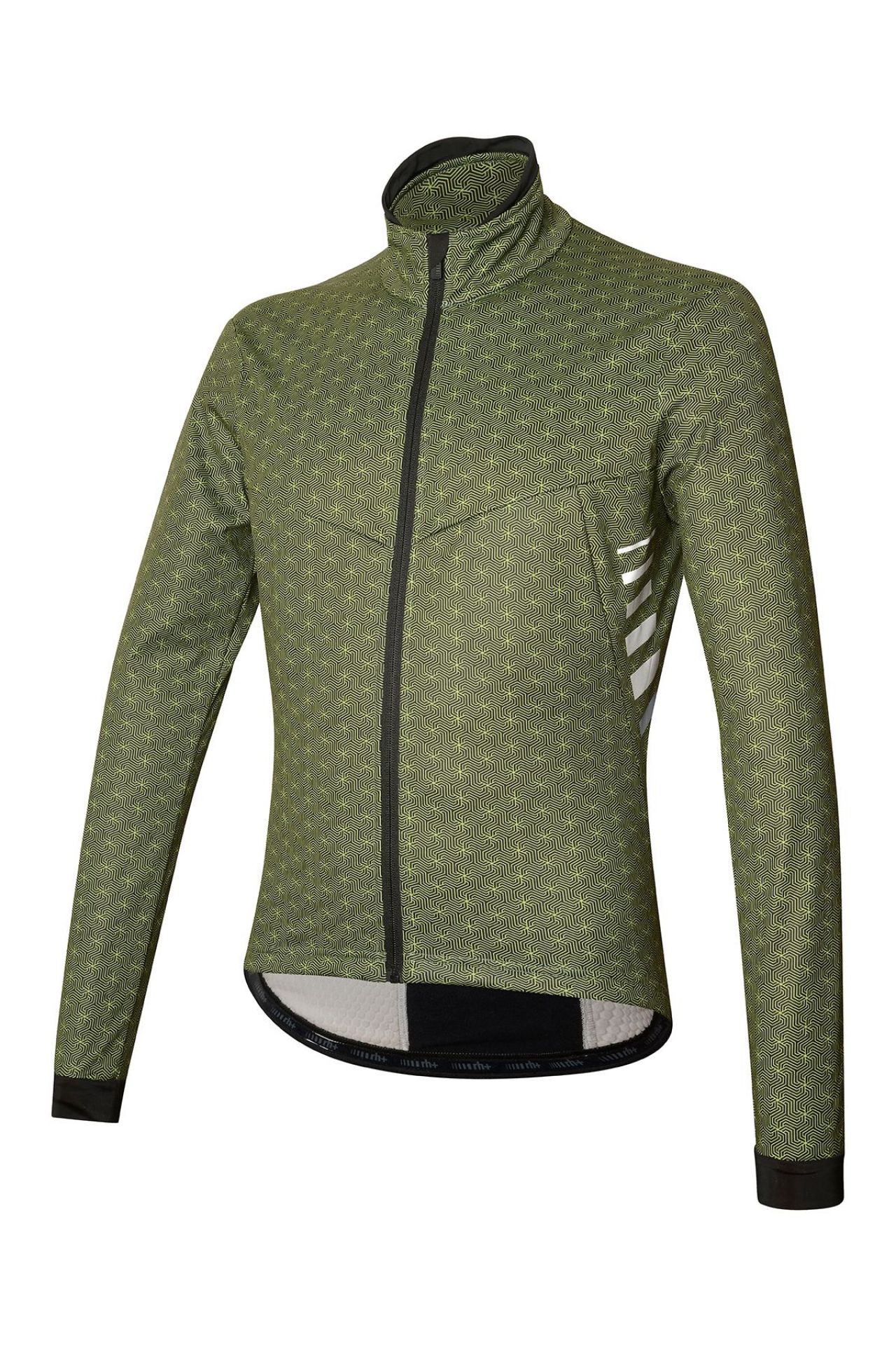 ZERO RH LOGO II PRINTED JACKET SPIRAL BLACK YELLOW FLUO Veste de cyclisme