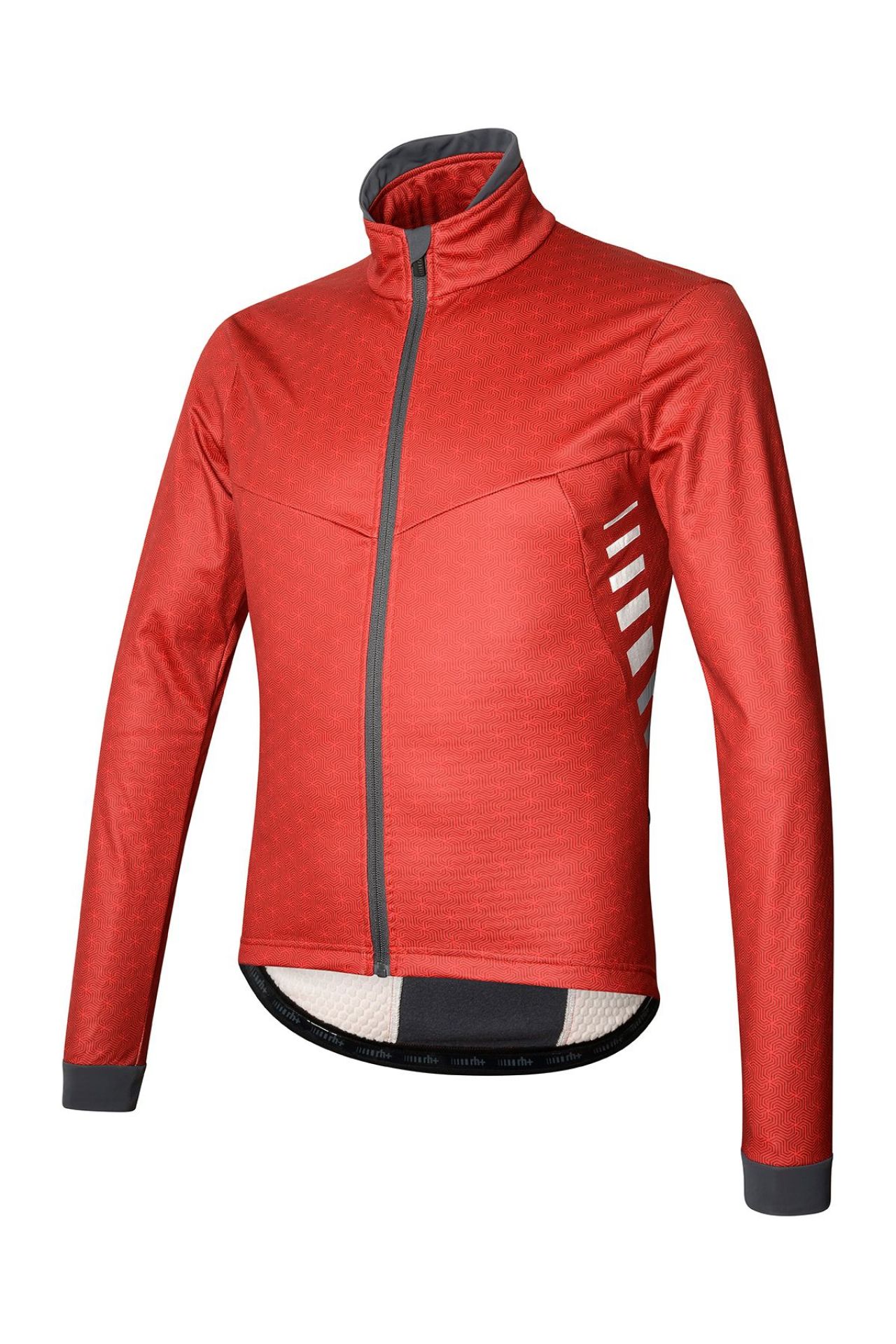 ZERO RH LOGO II PRINTED JACKET SPIRAL BORDEAUX RED COD Veste de cyclisme
