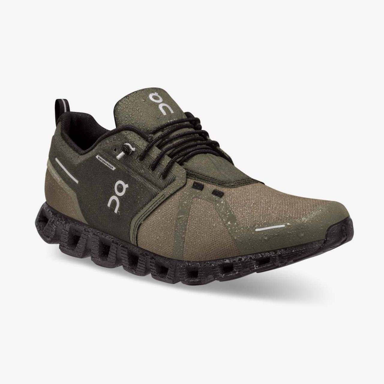 ON RUNNING CLOUD 5 WATERPROOF  OLIVE Chaussures étanche