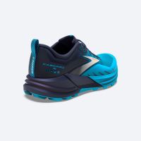 BROOKS CASCADIA 16 PEACOT ET ATOMIC BLUE Chaussures de trail pas cher