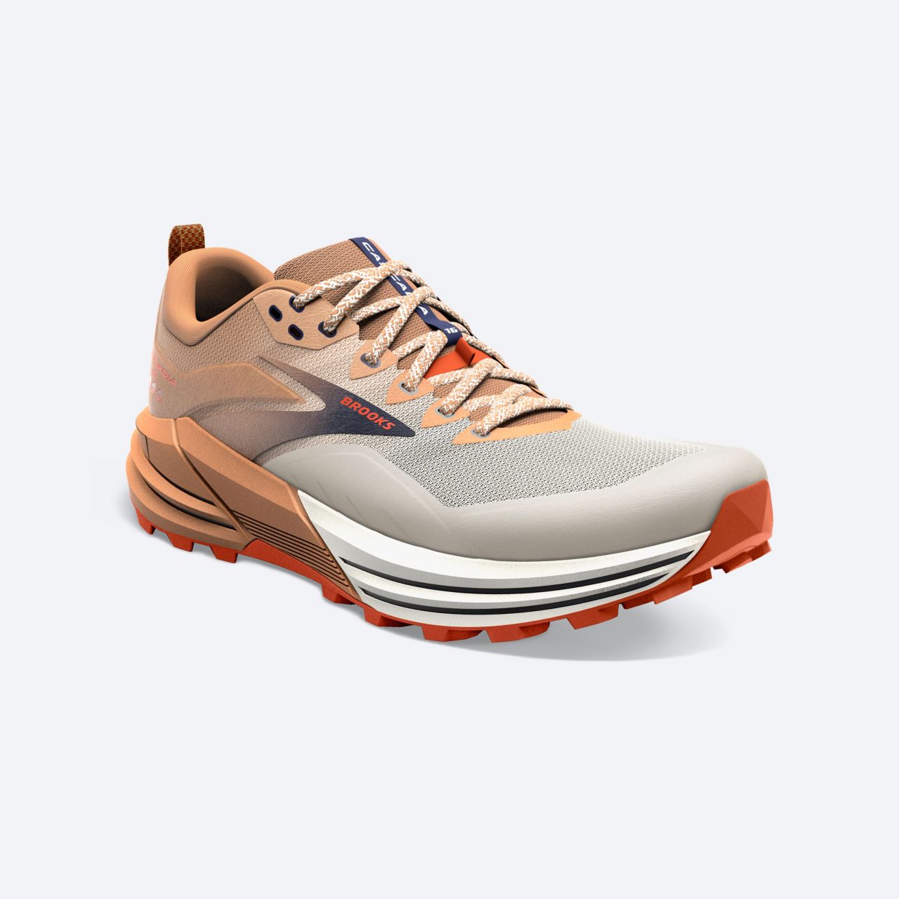 BROOKS CASCADIA 16 BISCUIT ET ROOIBOS Chaussures de trail