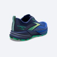 BROOKS CASCADIA 16 SURF THE WEB ET GREEN Chaussures de trail pas cher