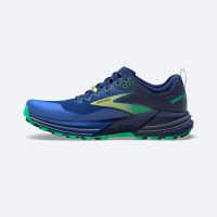 BROOKS CASCADIA 16 SURF THE WEB ET GREEN Chaussures de trail pas cher