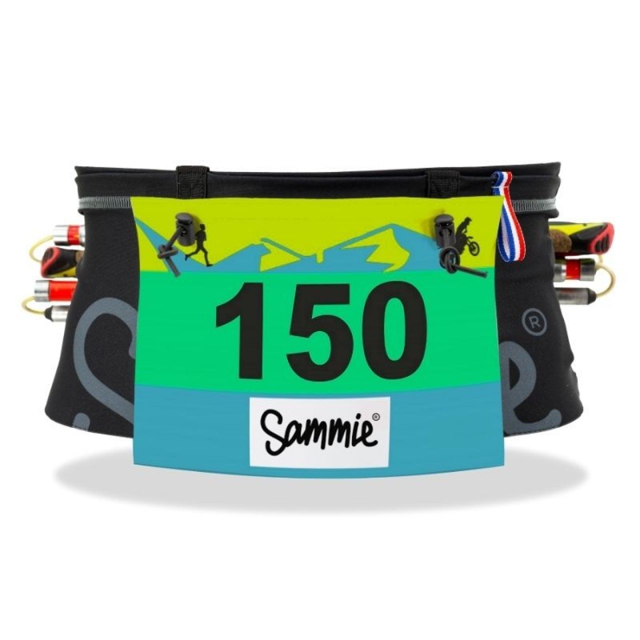 SAMMIE CEINTURE DE RUNNING SAMMIE EVO noir gris Ceinture de running