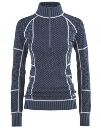 KARI TRAA SMEKKER H/Z MARIN Sous vetement technique en laine merinos