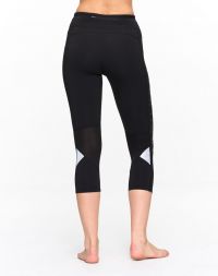 KARI TRAA LOUISE 2.0  3/4 TIGHT BLACK Corsaire  running femme pas cher