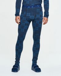 BULA CHECK MERINO WOOL PANT DENIM  Sous vetement technique pas cher