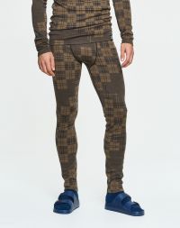 BULA CHECK MERINO WOOL PANT MOSS Sous vetement technique pas cher