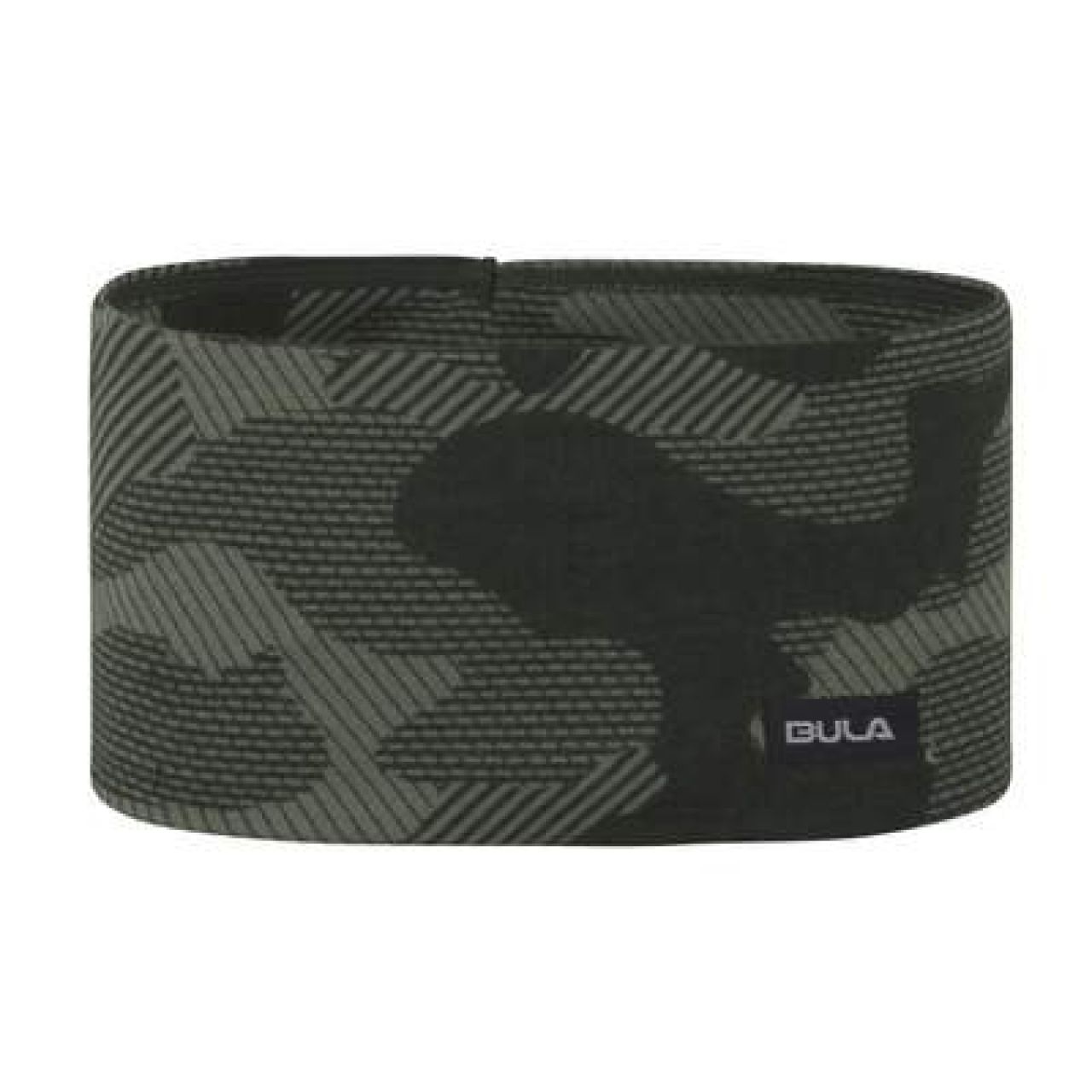 BULA CAMO PRINTED WOOL HEADBAND OLIVE Bandeau de sport