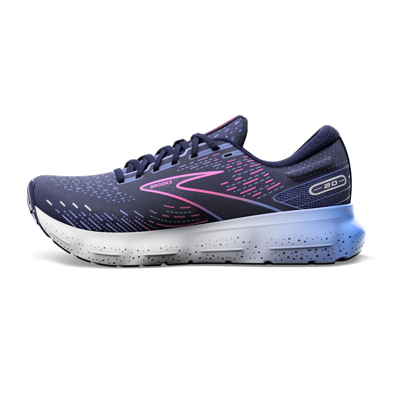BROOKS GLYCERIN 20 PEACOT ET BLUE Chaussures de running