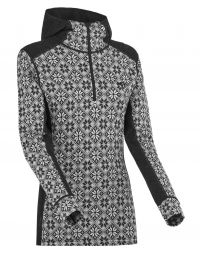 KARI TRAA ROSE HOOD BLACK  Sous vetement technique en laine merinos