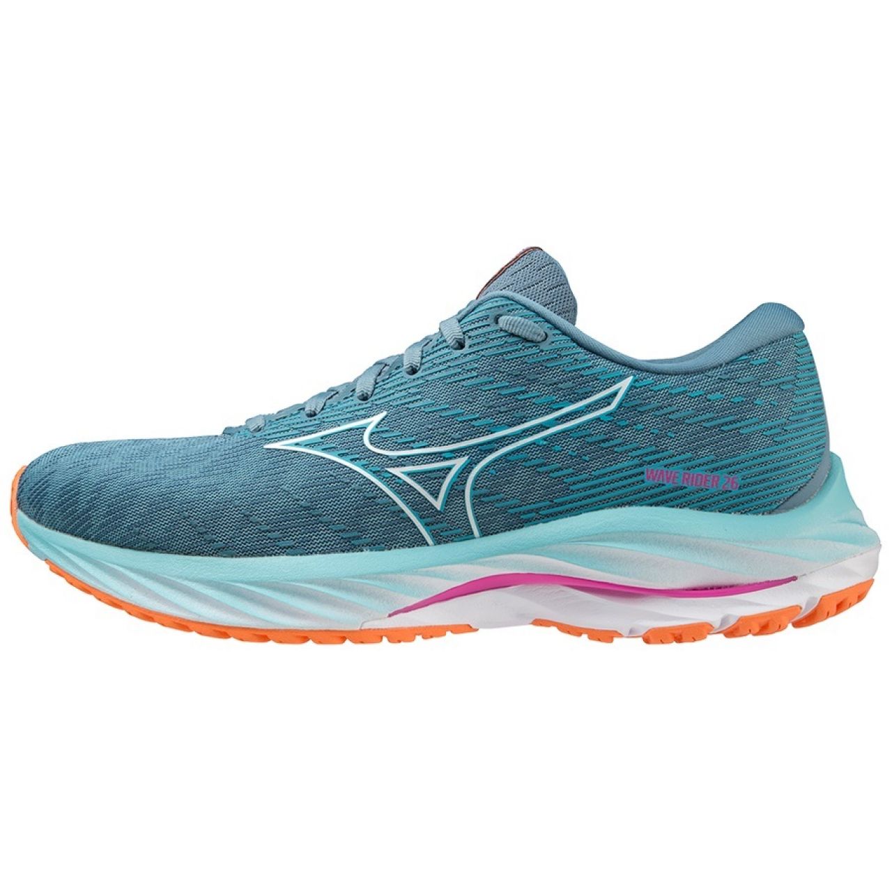 MIZUNO WAVE RIDER 26 ANTIGUA SAND ET LIGHT ORANGE  Chaussures de running