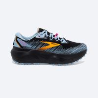 BROOKS CALDERA 6 BLACK ET BLUE  Chaussures de trail pas cher