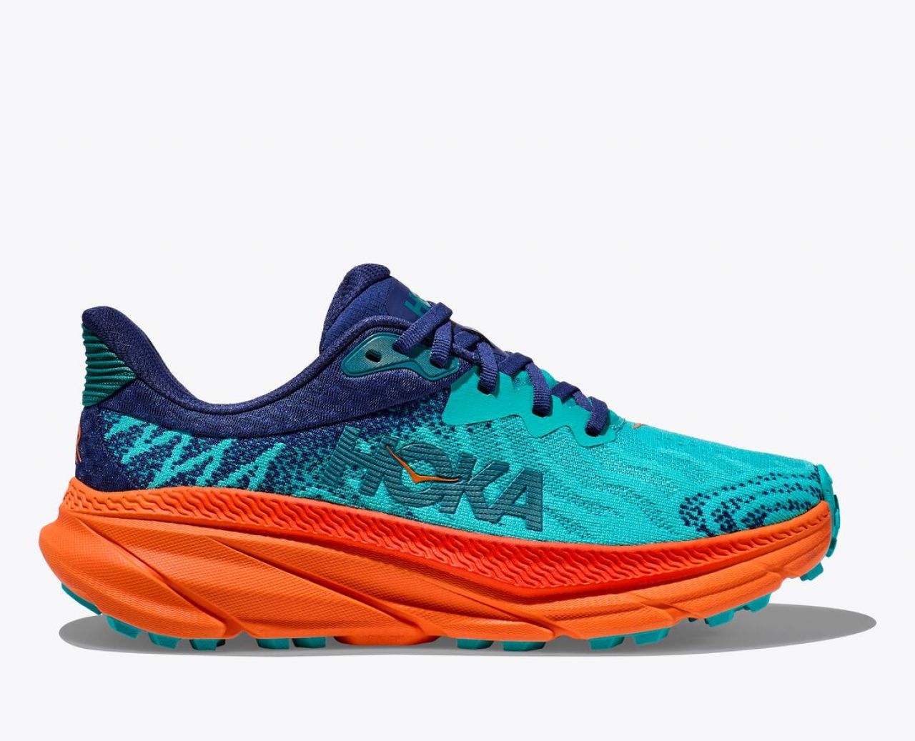 HOKA CHALLENGER ATR  7 CERAMIC ET VIBRANT ORANGE Chaussures de Trail