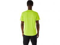 ASICS LITE SHOW SS TOP LIME  tee shirt running pas cher