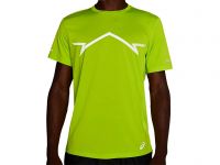 ASICS LITE SHOW SS TOP LIME  tee shirt running pas cher