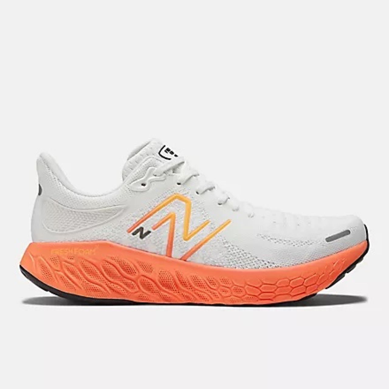 NEW BALANCE 1080 V12 WHITE ET NEON DRAGONFLY  Chaussures de running
