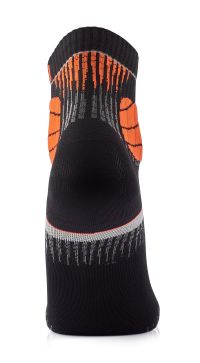 SIDAS CHAUSSETTES TRAIL ULTRA BLACK ET ORANGE  Chaussettes de running pas cher