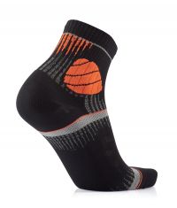 SIDAS CHAUSSETTES TRAIL ULTRA BLACK ET ORANGE  Chaussettes de running pas cher