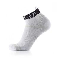 SIDAS CHAUSSETTES RUN FEEL WHITE ET BLACK Chaussettes de running pas cher