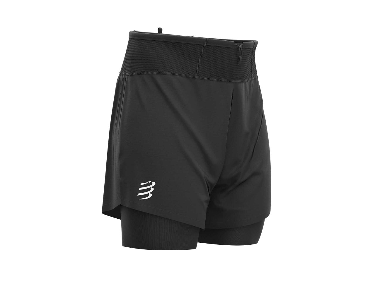 COMPRESSPORT TRAIL 2 IN 1 SHORT NOIR  Short de running