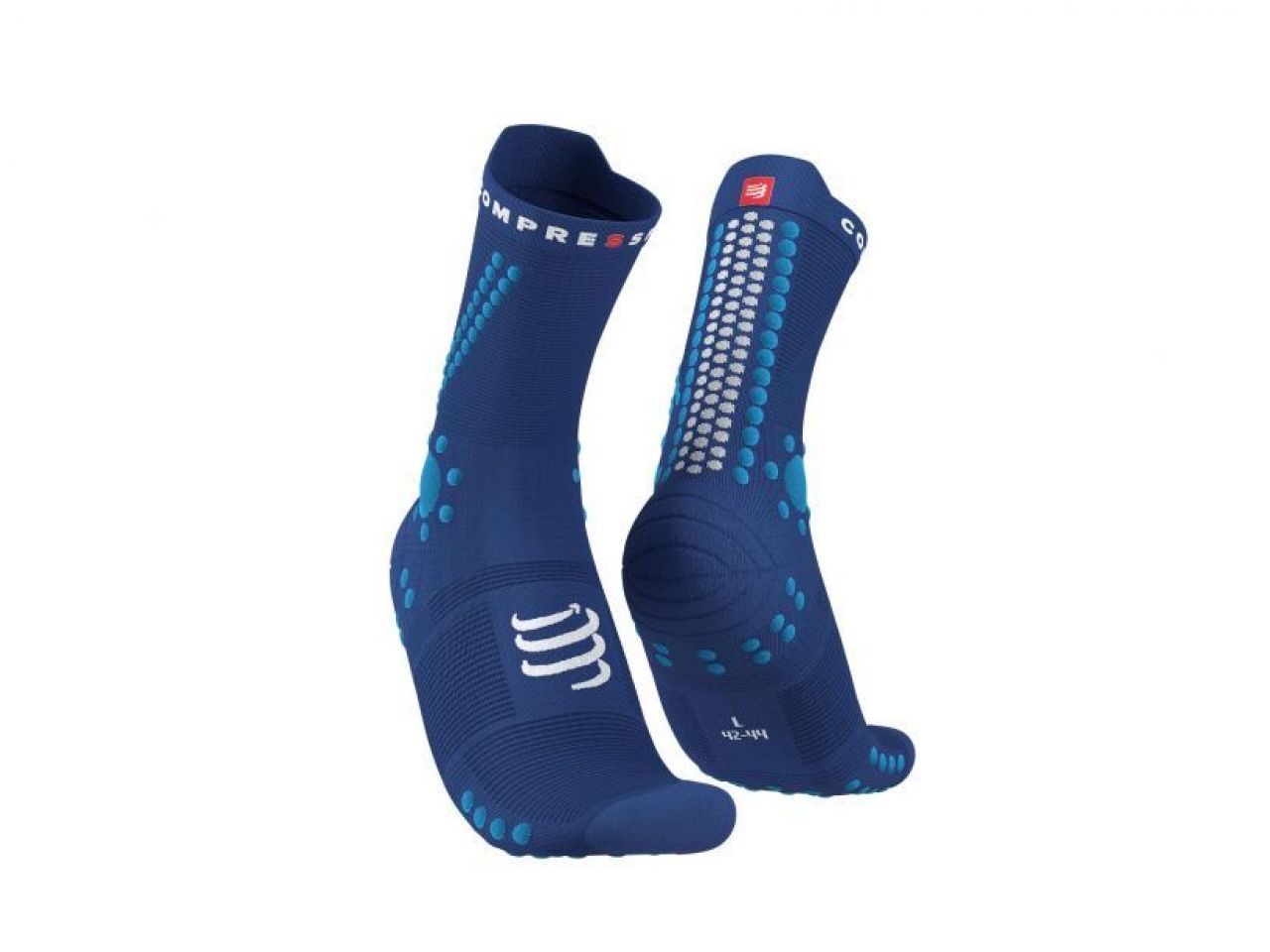 COMPRESSPORT PRO RACING SOCKS V4.0 TRAIL SODALITE BLUE Chaussettes running