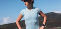 COMPRESSPORT PERFORMANCE SS SHIRT W AQUA Tee shirt de running pas cher