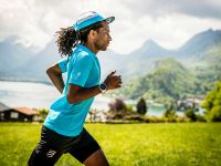 COMPRESSPORT TRAIL HALF ZIPPED SS TOP HAWAIIAN OCEAN Tee shirt de running pas cher