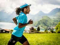 COMPRESSPORT TRAIL HALF ZIPPED SS TOP HAWAIIAN OCEAN Tee shirt de running pas cher